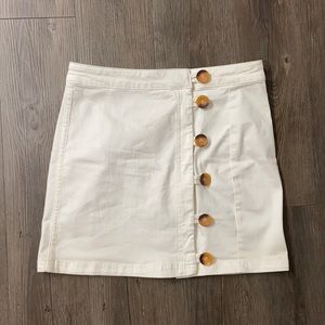 Free People Button Up Skirt